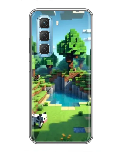Чехол для Infinix Hot 50 5G с картинкой «Minecraft летний день» Чехол для Infinix Hot 50 5G с картинкой «Minecraft летний день»
