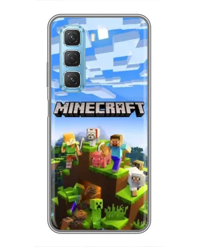 Чехол для Infinix Hot 50 5G с картинкой «Minecraft классический мир» Чехол для Infinix Hot 50 5G с картинкой «Minecraft классический мир»