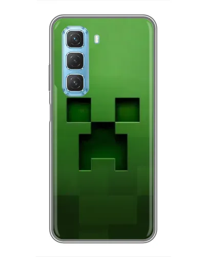 Чехол для Infinix Hot 50 5G с картинкой «Крипер микро-дизайн» Чехол для Infinix Hot 50 5G с картинкой «Крипер микро-дизайн»