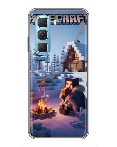 Чехол для Infinix Hot 50 5G с картинкой «Зимний Minecraft» Чехол для Infinix Hot 50 5G с картинкой «Зимний Minecraft»