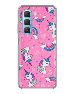Чохол для Infinix Hot 50 5G з картинкою «Unicorn паттерн рожевий» Чохол для Infinix Hot 50 5G з картинкою «Unicorn паттерн рожевий»