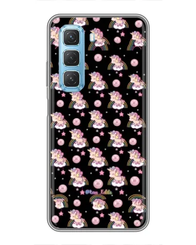 Чехол для Infinix Hot 50 5G с картинкой «Magic Unicorn паттерн»