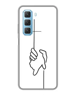Чохол для Infinix Hot 50 5G з картинкою «Рука тримає»