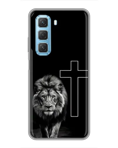 Чехол для Infinix Hot 50 5G с картинкой «Лев и Крест»