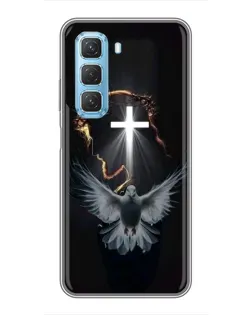 Чехол для Infinix Hot 50 5G с картинкой «Голубь и Свет»