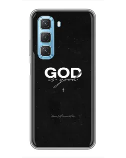 Чехол для Infinix Hot 50 5G с картинкой «GOD — Бог над всем»