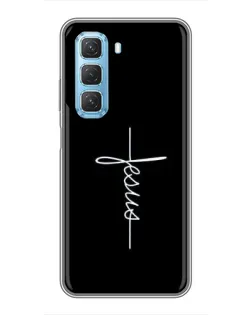 Чехол для Infinix Hot 50 5G с картинкой «Тонкая линия веры»
