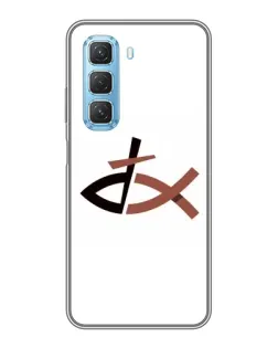 Чехол для Infinix Hot 50 5G с картинкой «Рыба и крест»