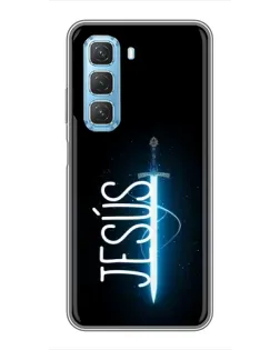 Чехол для Infinix Hot 50 5G с картинкой «Меч Духа Jesus»