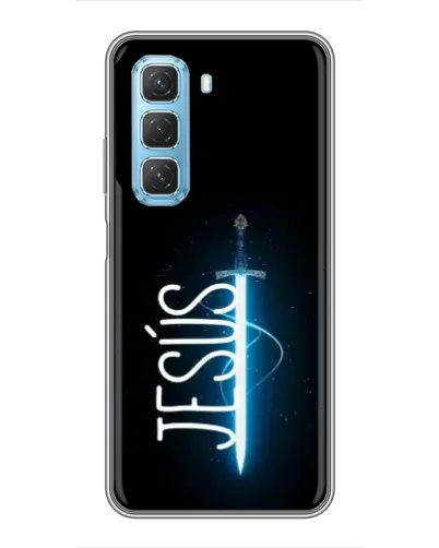 Чехол для Infinix Hot 50 5G с картинкой «Меч Духа Jesus»