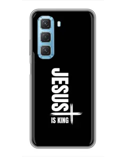 Чехол для Infinix Hot 50 5G с картинкой «Вертикаль веры Jesus»
