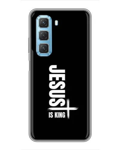 Чехол для Infinix Hot 50 5G с картинкой «Вертикаль веры Jesus»