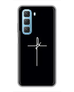Чехол для Infinix Hot 50 5G с картинкой «Тонкий крест» Чехол для Infinix Hot 50 5G с картинкой «Тонкий крест»