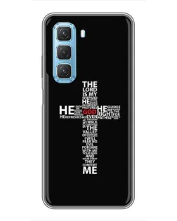 Чехол для Infinix Hot 50 5G с картинкой «Текстовый крест» Чехол для Infinix Hot 50 5G с картинкой «Текстовый крест»