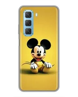 Чохол для Infinix Hot 50 5G з картинкою «Міккі на жовтому»