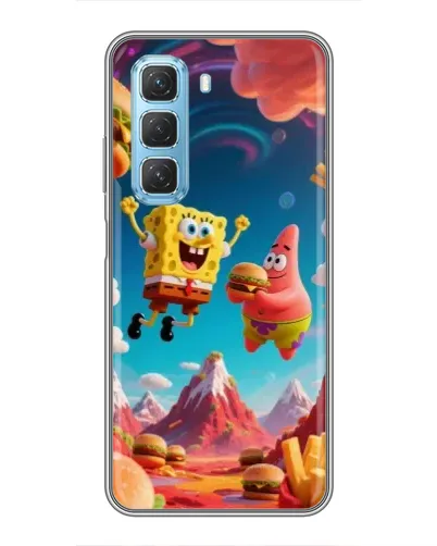 Чехол для Infinix Hot 50 5G с картинкой «Космический фастфуд»
