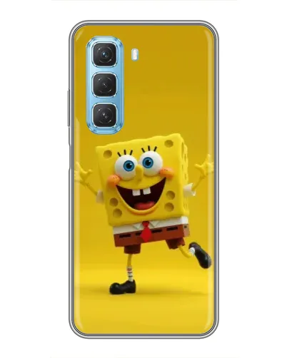 Чехол для Infinix Hot 50 5G с картинкой «Позитивный Губка Боб»