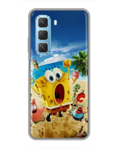 Чехол для Infinix Hot 50 5G с картинкой «Развлечения на пляже»