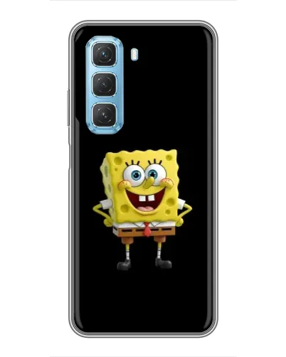 Чехол для Infinix Hot 50 5G с картинкой «Классический Губка Боб»