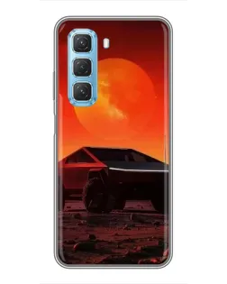 Чехол для Infinix Hot 50 5G с картинкой «Cybertruck на Марсе» Чехол для Infinix Hot 50 5G с картинкой «Cybertruck на Марсе»