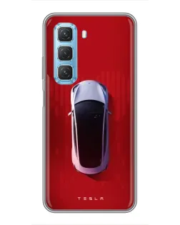 Чехол для Infinix Hot 50 5G с картинкой «Tesla Top View» Чехол для Infinix Hot 50 5G с картинкой «Tesla Top View»