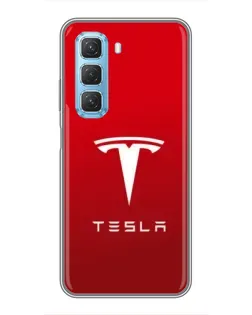 Чехол для Infinix Hot 50 5G с картинкой «Tesla Red Classic» Чехол для Infinix Hot 50 5G с картинкой «Tesla Red Classic»