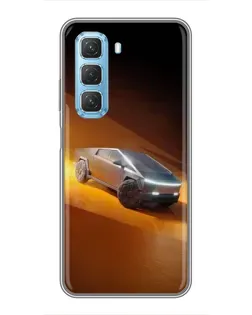 Чехол для Infinix Hot 50 5G с картинкой «Cybertruck в пустыне» Чехол для Infinix Hot 50 5G с картинкой «Cybertruck в пустыне»