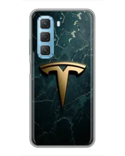 Чехол для Infinix Hot 50 5G с картинкой «Мраморная Tesla Gold» Чехол для Infinix Hot 50 5G с картинкой «Мраморная Tesla Gold»