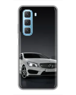 Чохол для Infinix Hot 50 5G з картинкою «Mercedes AMG GT Silver»