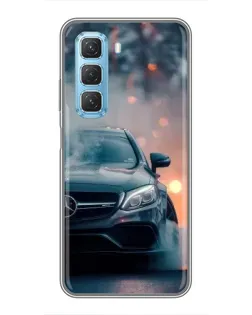 Чохол для Infinix Hot 50 5G з картинкою «Mercedes — нічне місто»