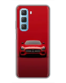 Чохол для Infinix Hot 50 5G з картинкою «Червоний Mercedes AMG»