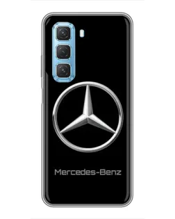 Чохол для Infinix Hot 50 5G з картинкою «Mercedes Silver Logo»