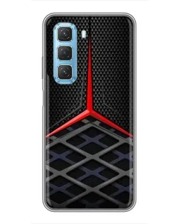 Чохол для Infinix Hot 50 5G з картинкою «Mercedes Carbon Grid»