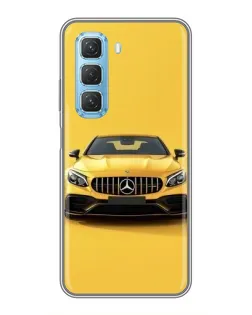 Чохол для Infinix Hot 50 5G з картинкою «Жовтий Mercedes GT»