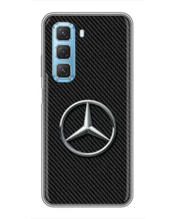 Чехол для Infinix Hot 50 5G с картинкой «Карбоновый Mercedes стиль»