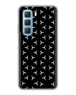 Чехол для Infinix Hot 50 5G с картинкой «Mercedes паттерн звезд»
