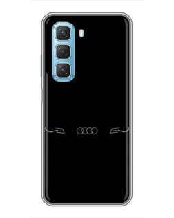 Чохол для Infinix Hot 50 5G з картинкою «Audi — світловий підпис»