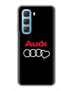 Чохол для Infinix Hot 50 5G з картинкою «Логотип Audi Heart»
