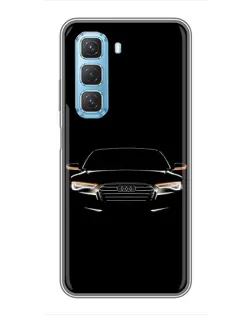 Чохол для Infinix Hot 50 5G з картинкою «Audi — нічний контур»