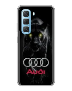 Чохол для Infinix Hot 50 5G з картинкою «Пантера та Audi»