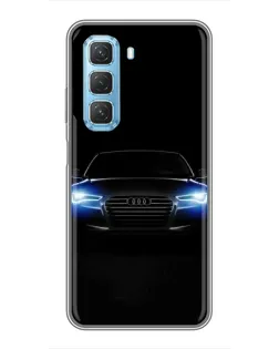 Чохол для Infinix Hot 50 5G з картинкою «Audi в неоні»