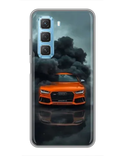 Чохол для Infinix Hot 50 5G з картинкою «Audi у хмарах диму» Чохол для Infinix Hot 50 5G з картинкою «Audi у хмарах диму»