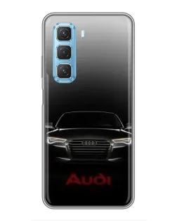 Чохол для Infinix Hot 50 5G з картинкою «Audi — градієнтний контур»