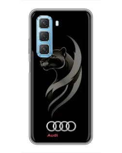 Чохол для Infinix Hot 50 5G з картинкою «Графіка — пантера та Audi»
