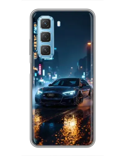 Чохол для Infinix Hot 50 5G з картинкою «Нічне місто та Audi» Чохол для Infinix Hot 50 5G з картинкою «Нічне місто та Audi»