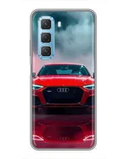 Чохол для Infinix Hot 50 5G з картинкою «Audi RS — червоний стиль»