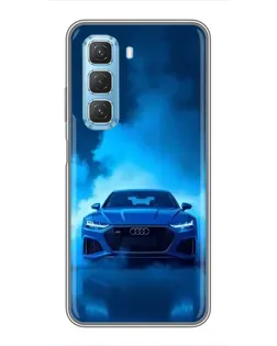 Чохол для Infinix Hot 50 5G з картинкою «Audi — блакитна енергія»