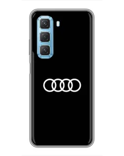 Чохол для Infinix Hot 50 5G з картинкою «Audi White Logo»