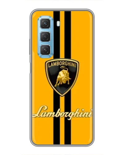 Чехол для Infinix Hot 50 5G с картинкой «Lamborghini Stripe желтый» Чехол для Infinix Hot 50 5G с картинкой «Lamborghini Stripe желтый»