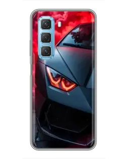 Чехол для Infinix Hot 50 5G с картинкой «Lamborghini красное сияние» Чехол для Infinix Hot 50 5G с картинкой «Lamborghini красное сияние»
